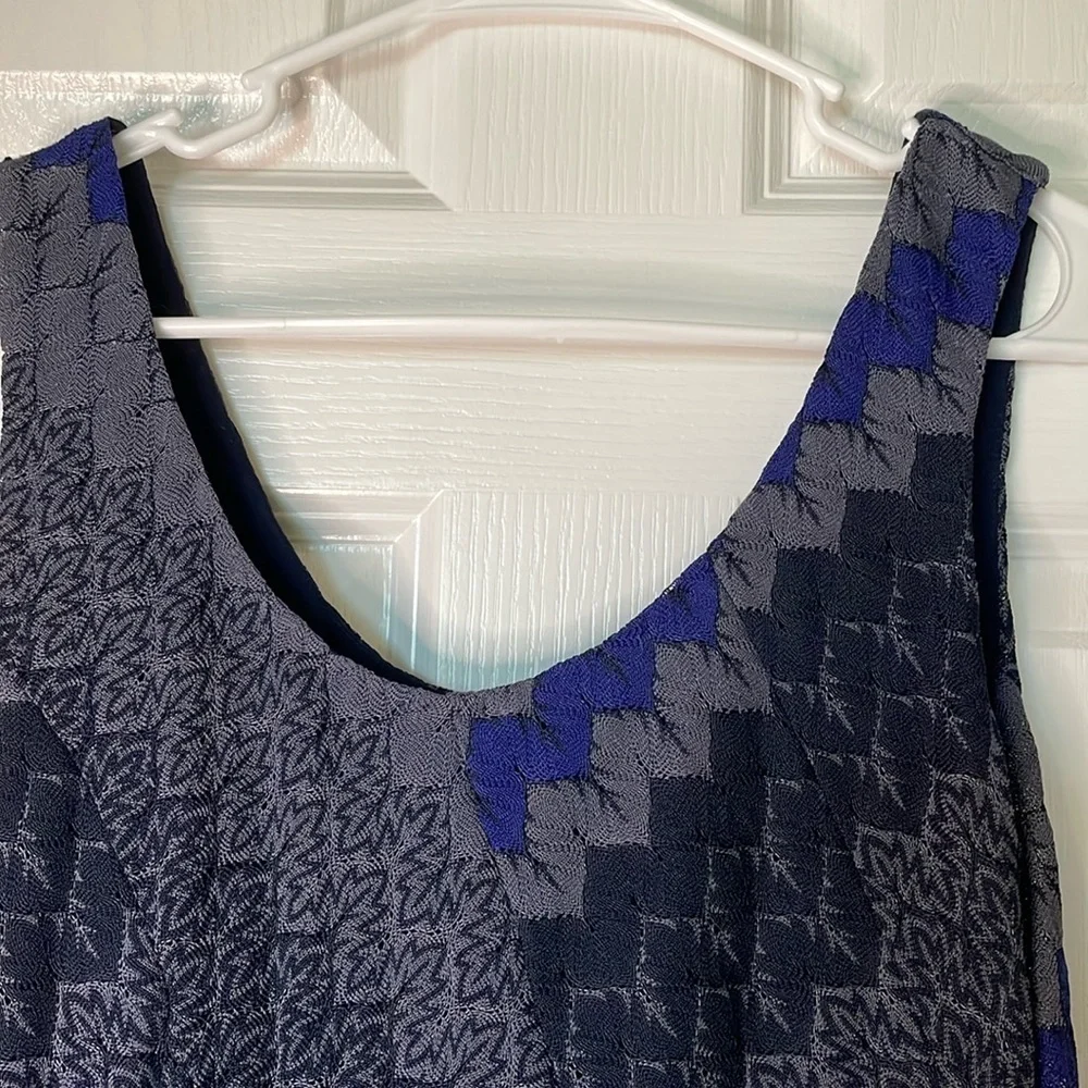 FREE PEOPLE Lined Mini Dress Geometric Print Juniors M Gray Black Purple